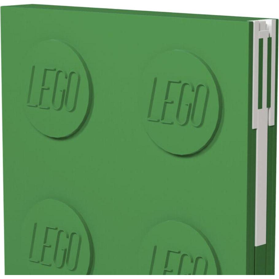 Thumbnail - LEGO, Heft + Block, Stationary Green Notebook with gel pen