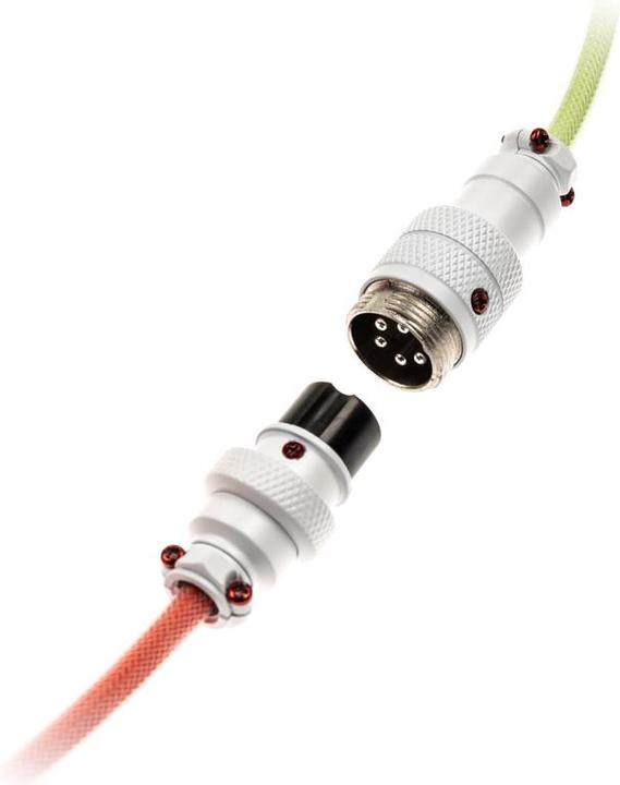 Actual product image Ducky Premicord Strawberry Frog Spiral Cable, USB Type C to Type A - 1.8m (1.80 m, USB 2.0)