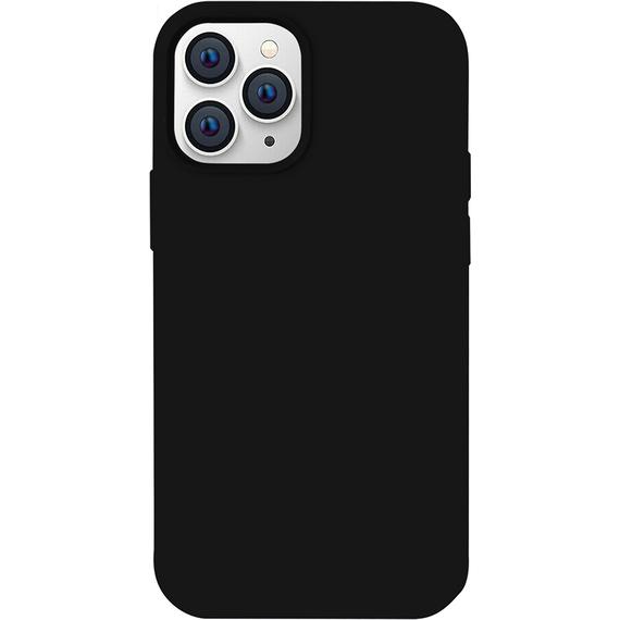MU Classic Liquid Silicone Case Series (Apple iPhone 12 Pro Max), Smartphone Hülle, Schwarz