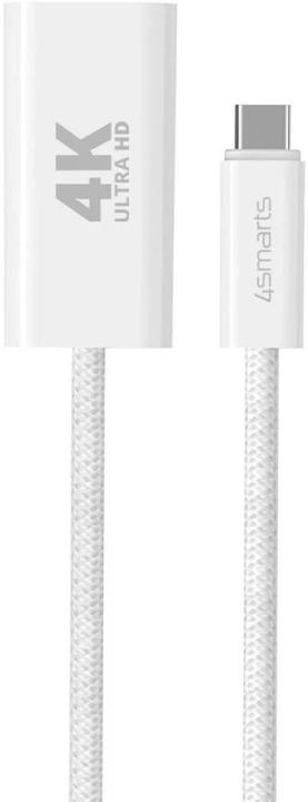 Produktbild 4smarts USB-C auf HDMI Kabel female 15cm weiss (USB Typ-C, 1.10 cm)
