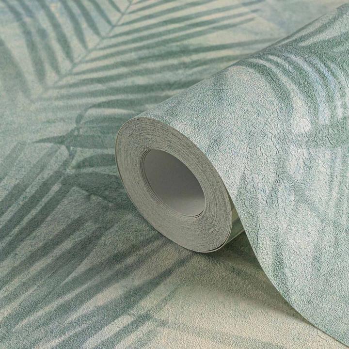 Produktbild A.S. Création Tropical Concret mit Palmenblättern (53 x 1005 cm)