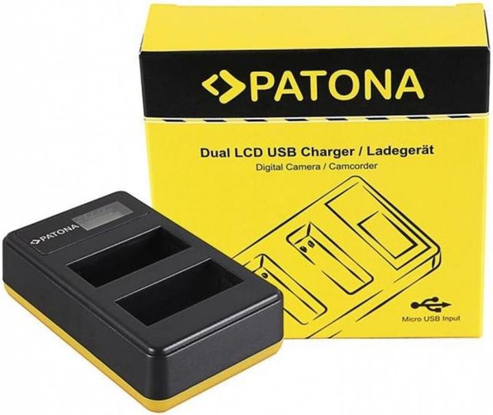 Actual product image Patona Dual LCD USB Charger Canon LP-E8 (Camera battery charger)