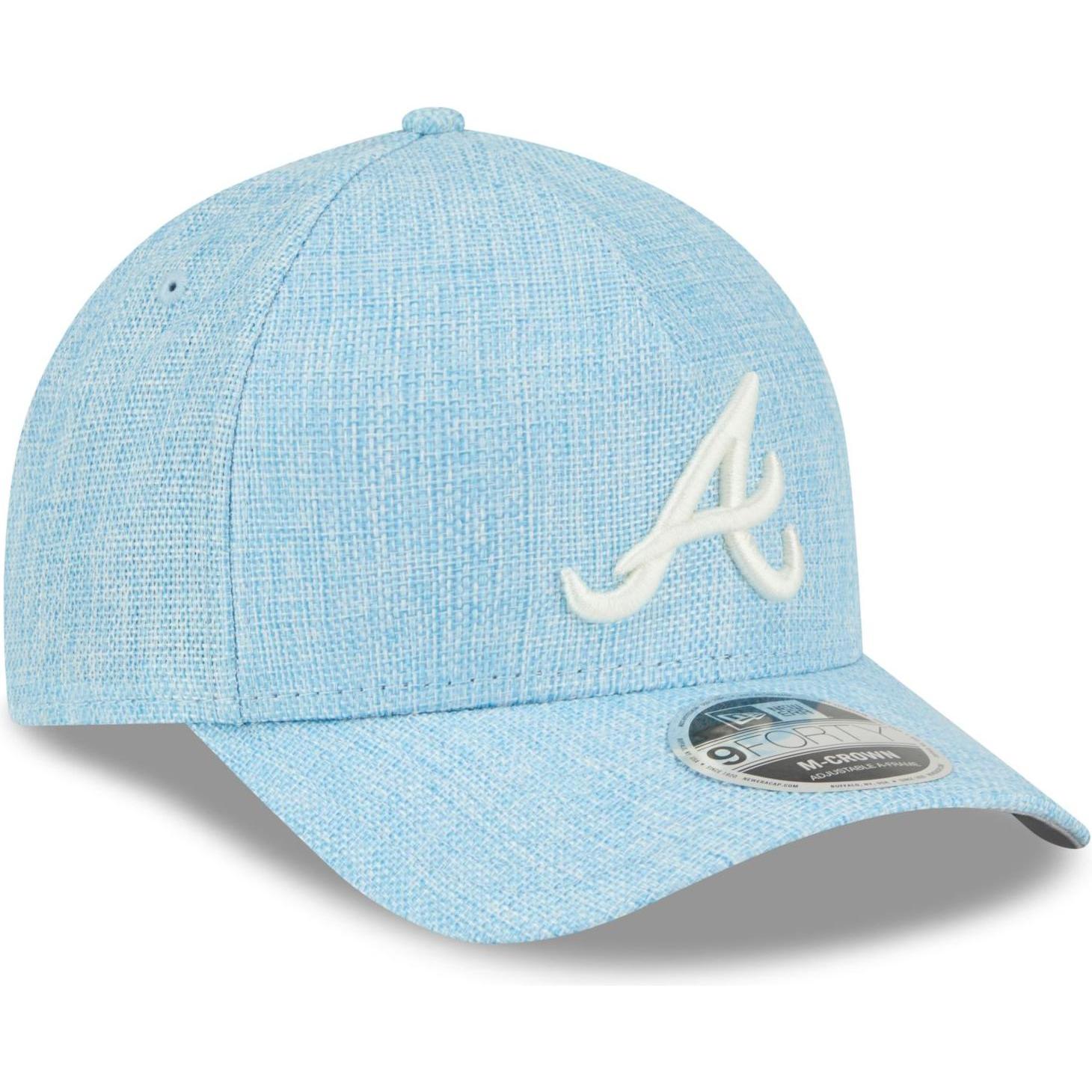 New Era, Herren, Cap, 9Forty M-Crown Cap - Weave Atlanta Braves Sky Blue, Blau