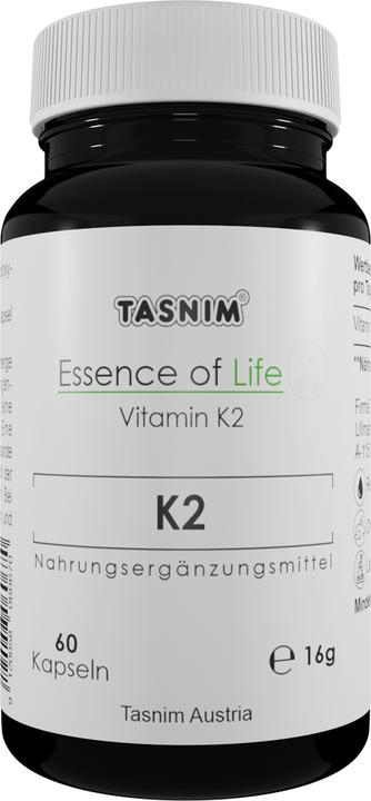 Actual product image Tasnim Vitamin K2 ESL - Menaquinone - 60 Capsules (60 Piece, Capsules, 16 g)