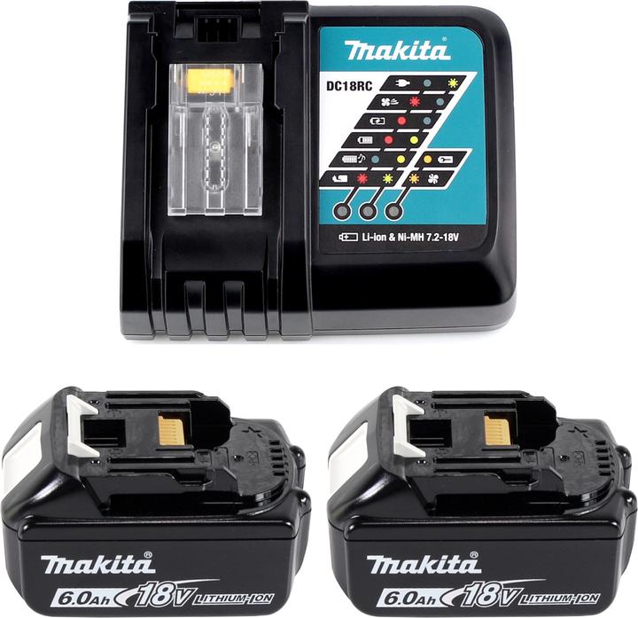 Produktbild Makita DTD 156 RGJ Akku Schlagschrauber 18V 155Nm + 2x Akku 6,0Ah + Ladegerät + Makpac