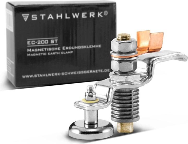 Image du produit Stahlwerk Borne de masse magnétique et borne de terre EC-200 ST pouvant supporter jusqu'à 200A