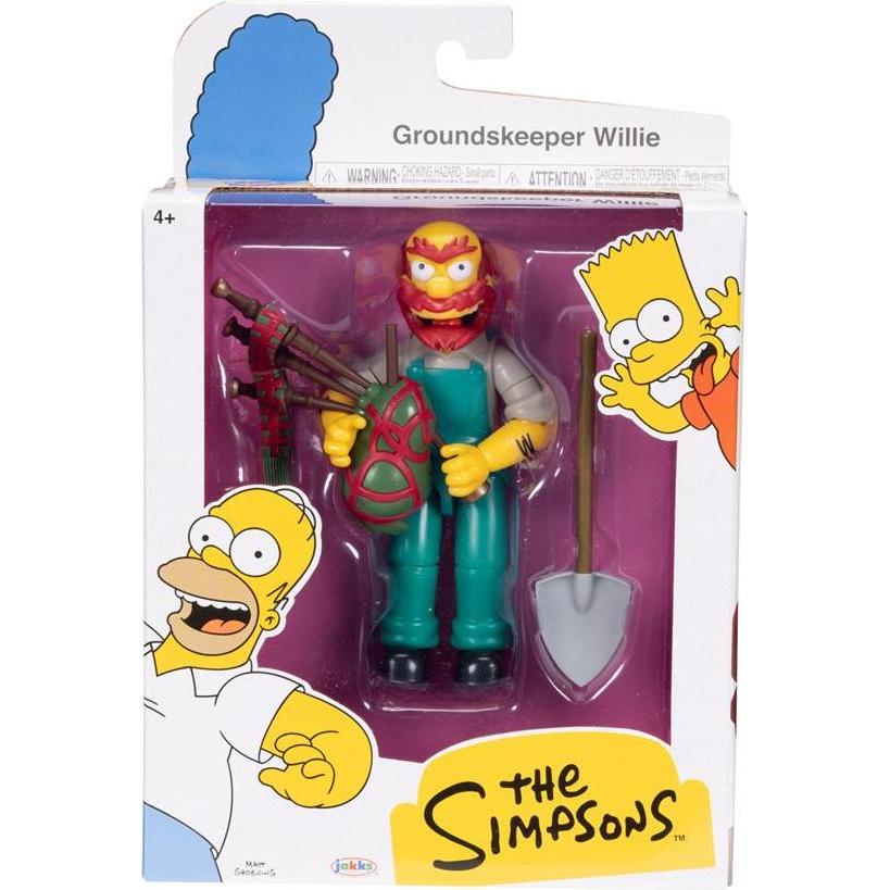Jakks Pacific Figura Dei Simpson Da 5 Pollici Del Guardiano Del Terreno Willie