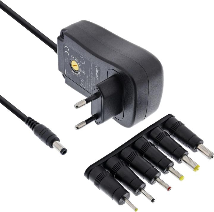 Produktbild InLine Universal Steckernetzteil 30W mit USB