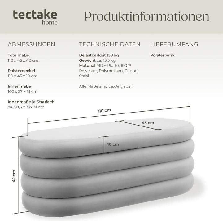 Actual product image tectake Altu (110 cm)