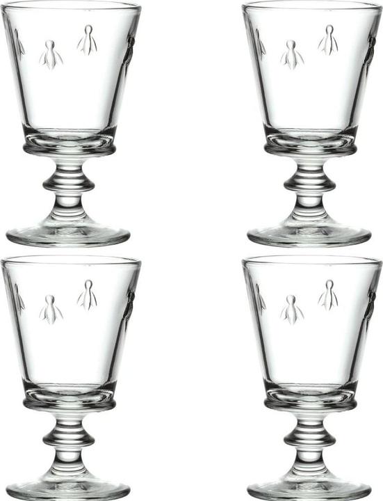 La Rochère Abeille Set 4 Trinkgläser 24cl (24 cl, 4 Gläser, Weingläser Set)