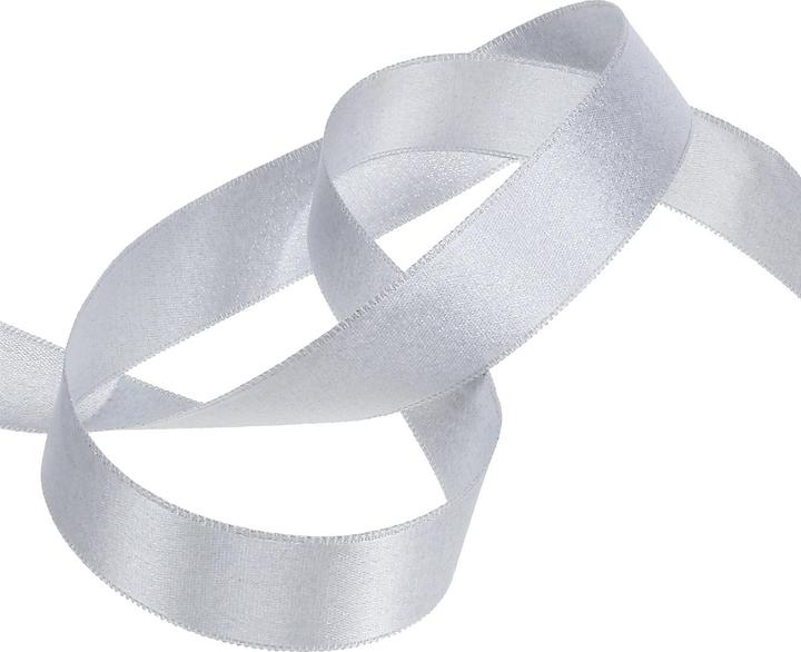 Actual product image Goldina Gift ribbon X-mas shimmer, 25 millimetres x 20 metres, silver