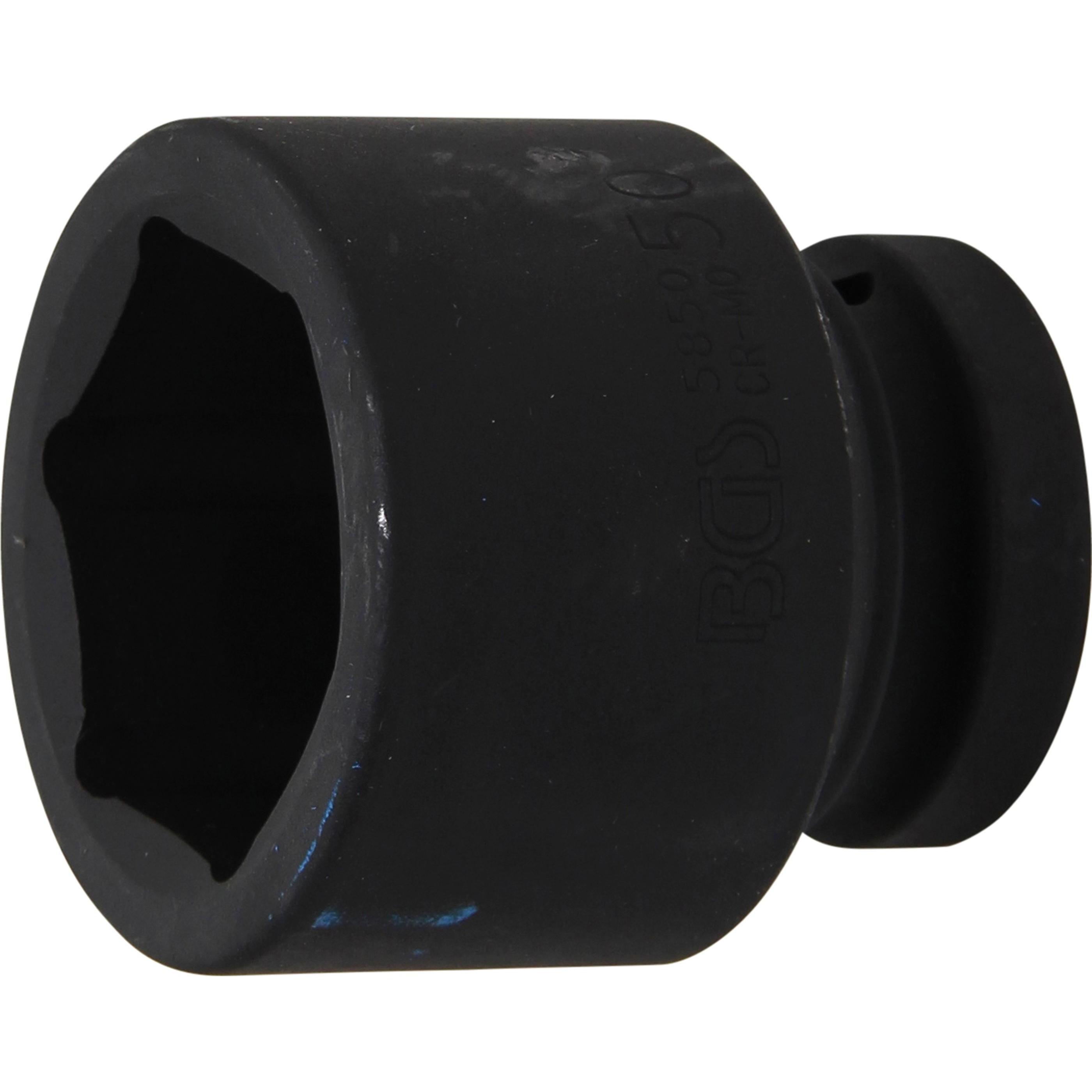 BGS, Steckschlüssel + Stecknuss, Kraft-Steckschlüssel-Einsatz Sechskant Antrieb Innenvierkant 25 mm (1") SW 50 mm (50 mm...