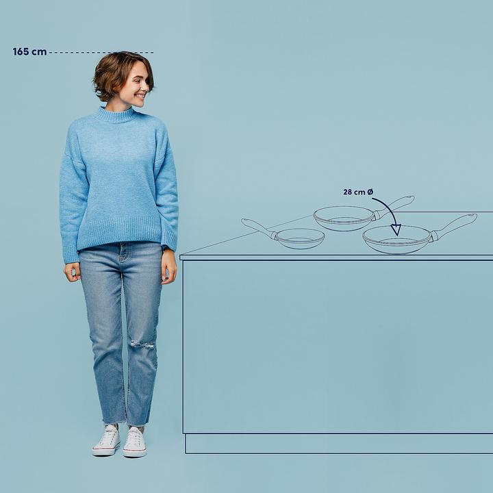 Image du produit Kela Keramikpfanne schwarz Atura (28 cm, Poêle à frire, Fonte d'aluminium)