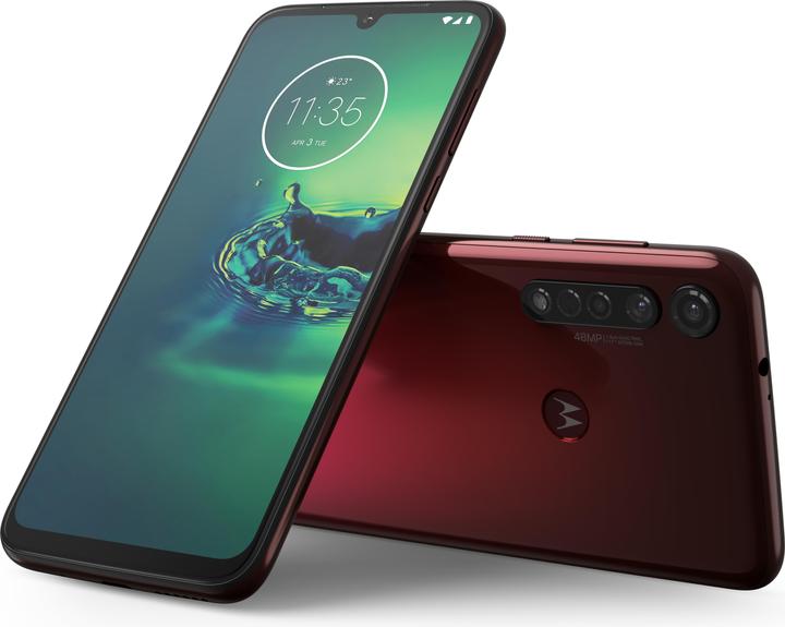 Produktbild Motorola G8 Plus (64 GB, Dunkelrot, 6.30", Hybrid Dual SIM, 4G)