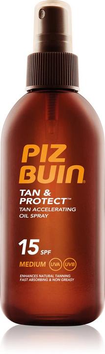 Actual product image Piz Buin Tan & Protect (Sun spray, SPF 15, 150 ml, 164 g)