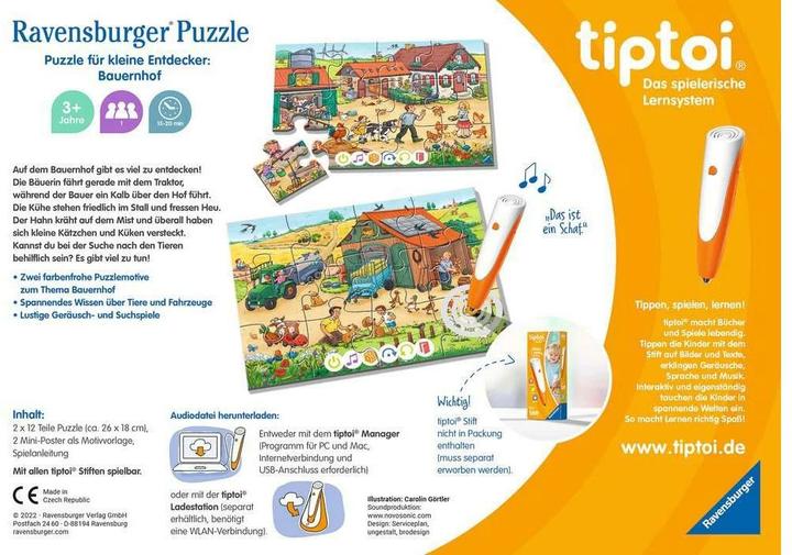 Produktbild tiptoi PfkE Bauernhof '22 2x12p (Deutsch, 3 - 8.25 Jahre)