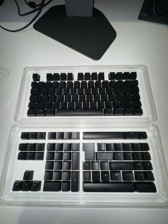 Wooting PBT Keycaps - US (ANSI) & UK (ISO) - Just Black - Keycaps - Amerikansk engelsk - Sort