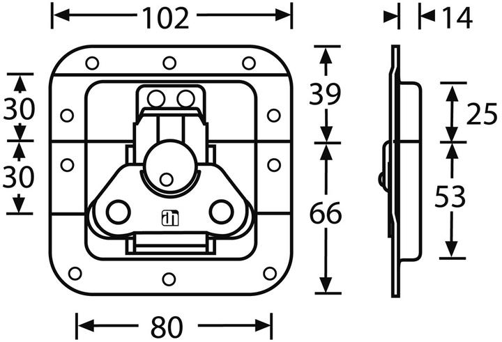 Produktbild Werkstarck Verschlüsse BUTTERFLY MEDIUM (Kistenverschlüsse, 1 Stk.)