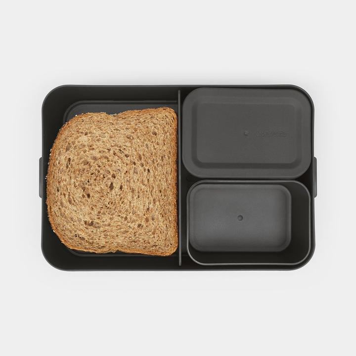 Productafbeelding Brabantia Lunchbox Make & Take 25,5 x 16,7 x 6,2 cm, Donkergrijs