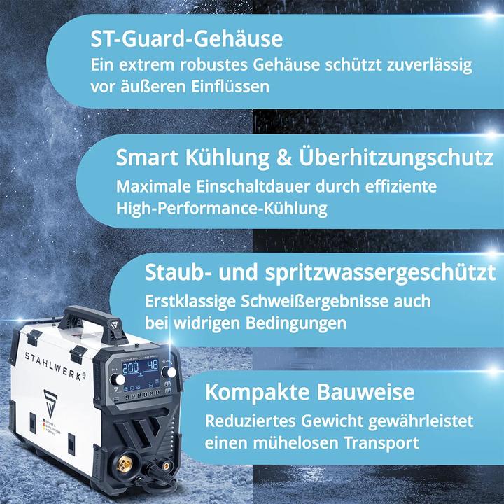Produktbild Stahlwerk Schweissgerät MIG MAG 200 Spot Puls Pro Digital Vollausstattung 200 A