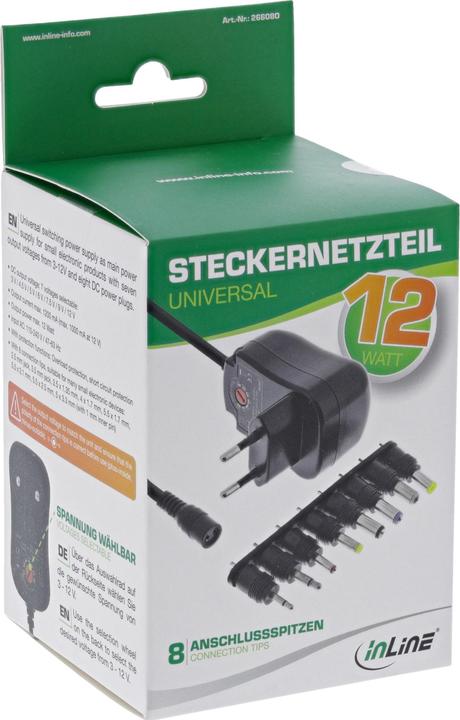 Image du produit InLine Adaptateur secteur universel 12W