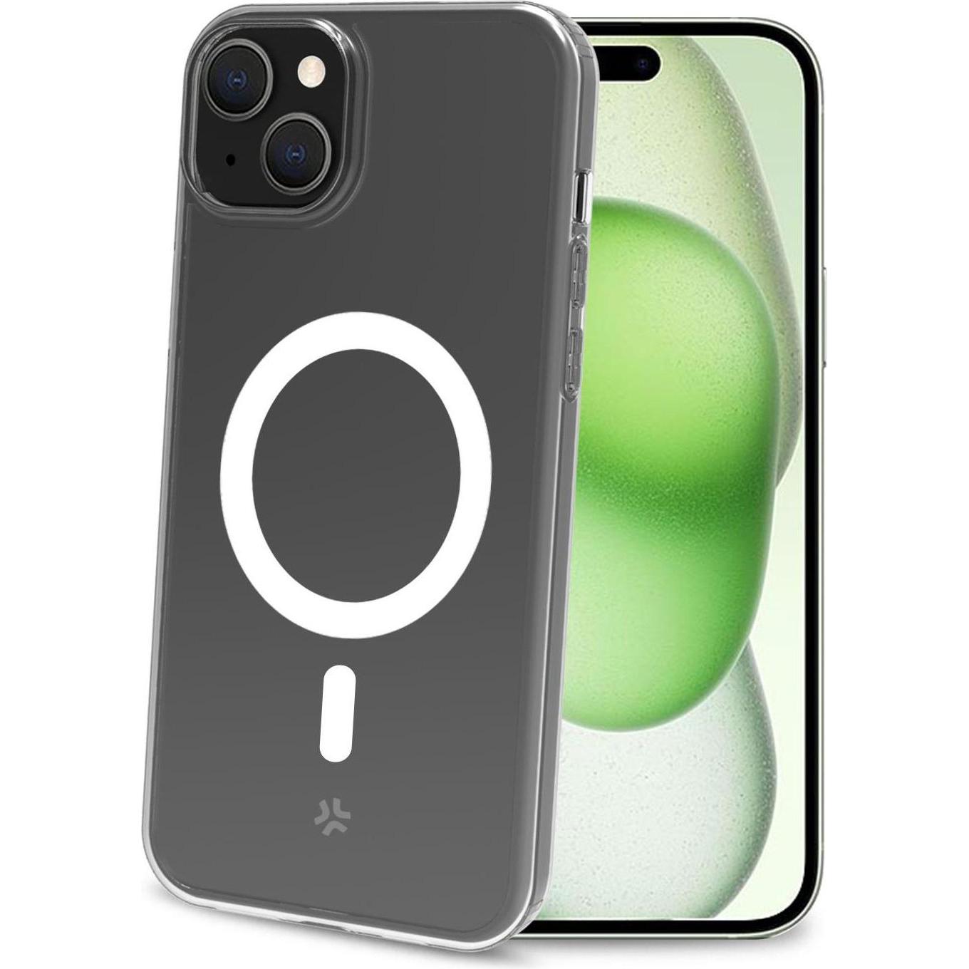 Celly Gelskinmag Cover Iphone 15 Plus (Apple iPhone 15 Plus), Smartphone Hülle, Transparent