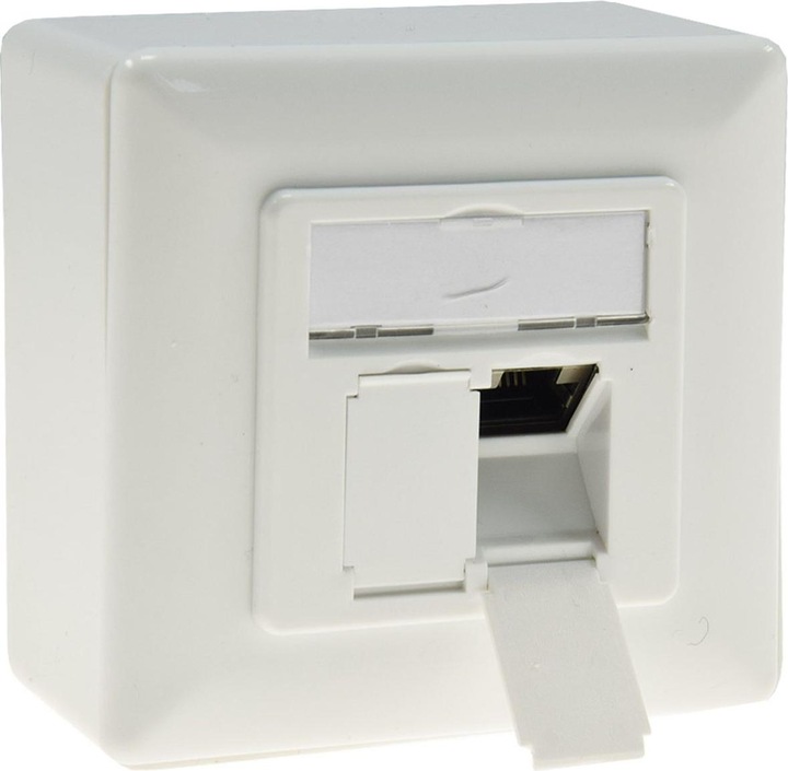 Produktbild Goobay CAT 6 Universaldose inkl. Aufputzmontage-Rahmen 2x RJ45 Netzwerkdose geschirmt