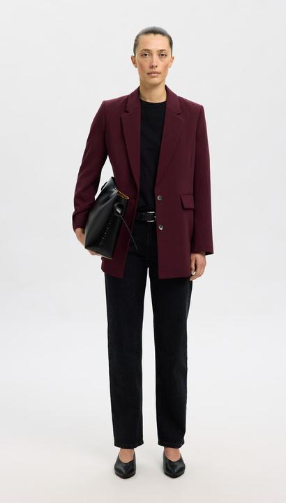 Actual product image Selected Femme Slfrita Ls Relaxed Blazer Mel Noos (40)
