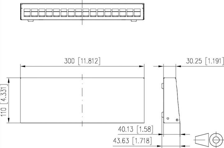 Actual product image Metz Connect 130861-1602KE Keystone AP-Geh 16 port