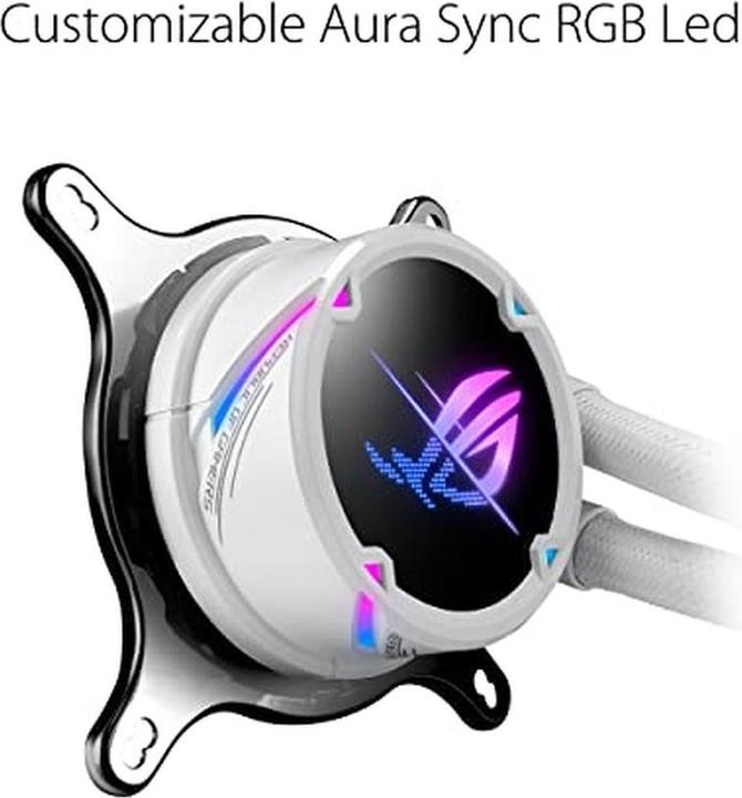 Actual product image ASUS CTE ROG Strix LC II 240 ARGB White Edition