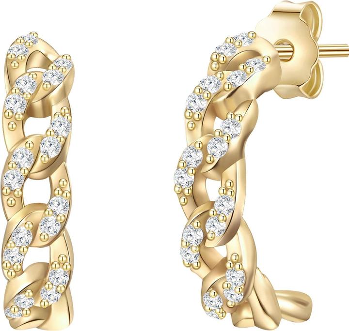 Immagine prodotto Glanzstücke München Donna Argento Sterling Cubic Zirconia Oro Giallo - 28399 (Argento)