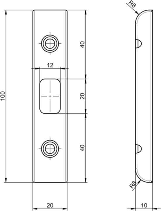 Produktbild MSL Profil-Einfr+AMMApA-sschliessblech B-40341 (Schliessblech)