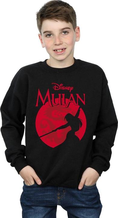 Actual product image Disney Boys Mulan Dragon Silhouette Sweatshirt (128)