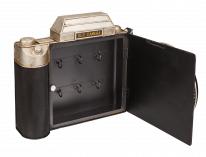 Actual product image Ootb metal key box, camera with clock