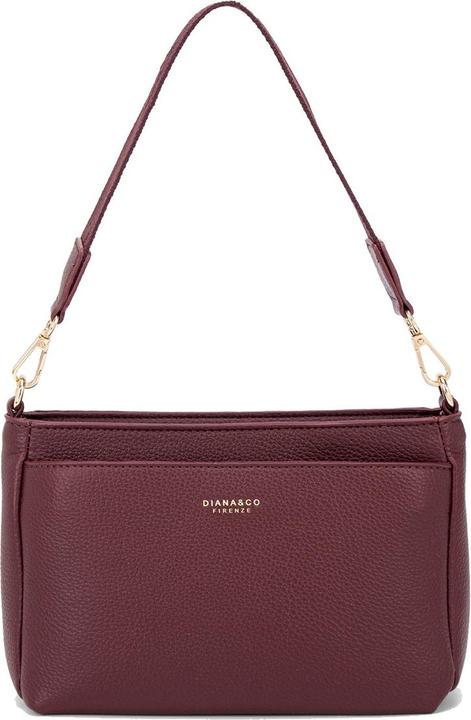 Immagine prodotto Diana & Co **Damen Schultertasche - Modell Edera Nova - Vegan Pu Leder** - 24.0 X 17.0 X 8.0 Cm