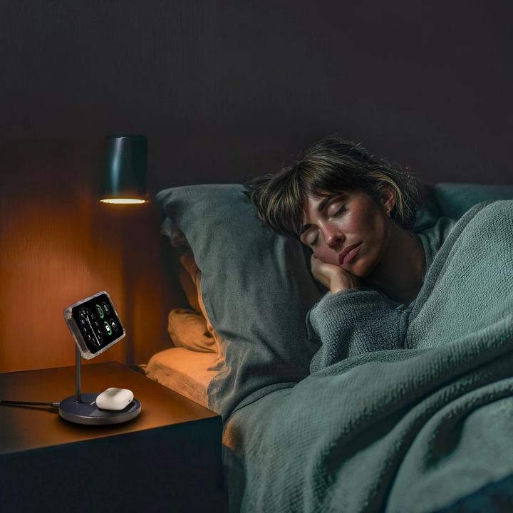 Image du produit Hama Kabelloses Qi2-Ladegerät, induktiv Schnellladen, 2in1-Ladestation, 15 W (15 W)