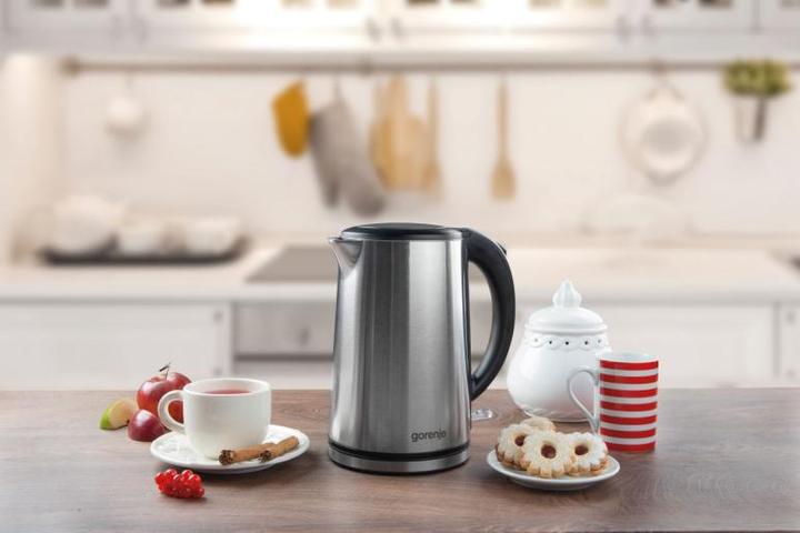 Produktbild Gorenje K15DWS Kettle, Electric, Capacity 1.5 L, Power 2200 W, Stainless Steel (1.50 l)
