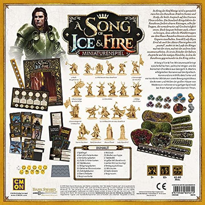 Actual product image Cmon CMND0120 - CMD 0120 - A Song of Ice and Fire - Baratheon, Starter Set, from 14 years (DE edition) (German)