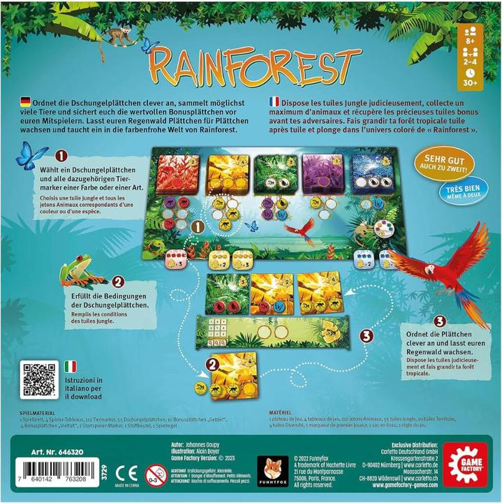 Immagine prodotto Game Factory Foresta pluviale (mult) (Francese, Italiano, Tedesco, 2 - 4 Giocatori)