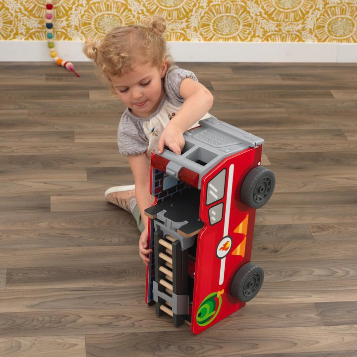 Produktbild KidKraft 2-in-1-Spielset Transformierendes Feuerwehrauto
