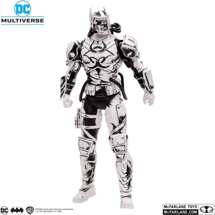 Actual product image McFarlane DC Multiverse Action Figure Hazmat Suit Batman (Line Art) (Gold Label) 18 cm