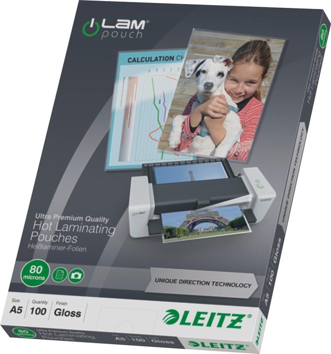 Image du produit Leitz Feuille de plastification (A5, 100 pièce(s), 80 µm)