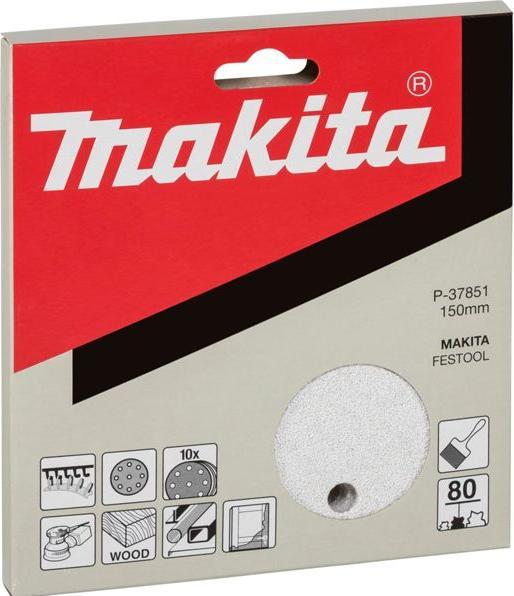 Productafbeelding Makita Schuurpapier. Kl.150mm K80 10st. (80)