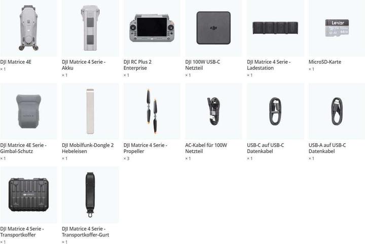 Image du produit DJI Matrice 4E (UE) (1219 g, 20 Mpx)