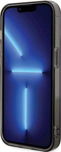 Actual product image Karl Lagerfeld KLHMP14LHFCKNOK iPhone 14 Pro 6.1" czarny/black hardcase IML Ikonik MagSafe (Apple iPhone 14 Pro)