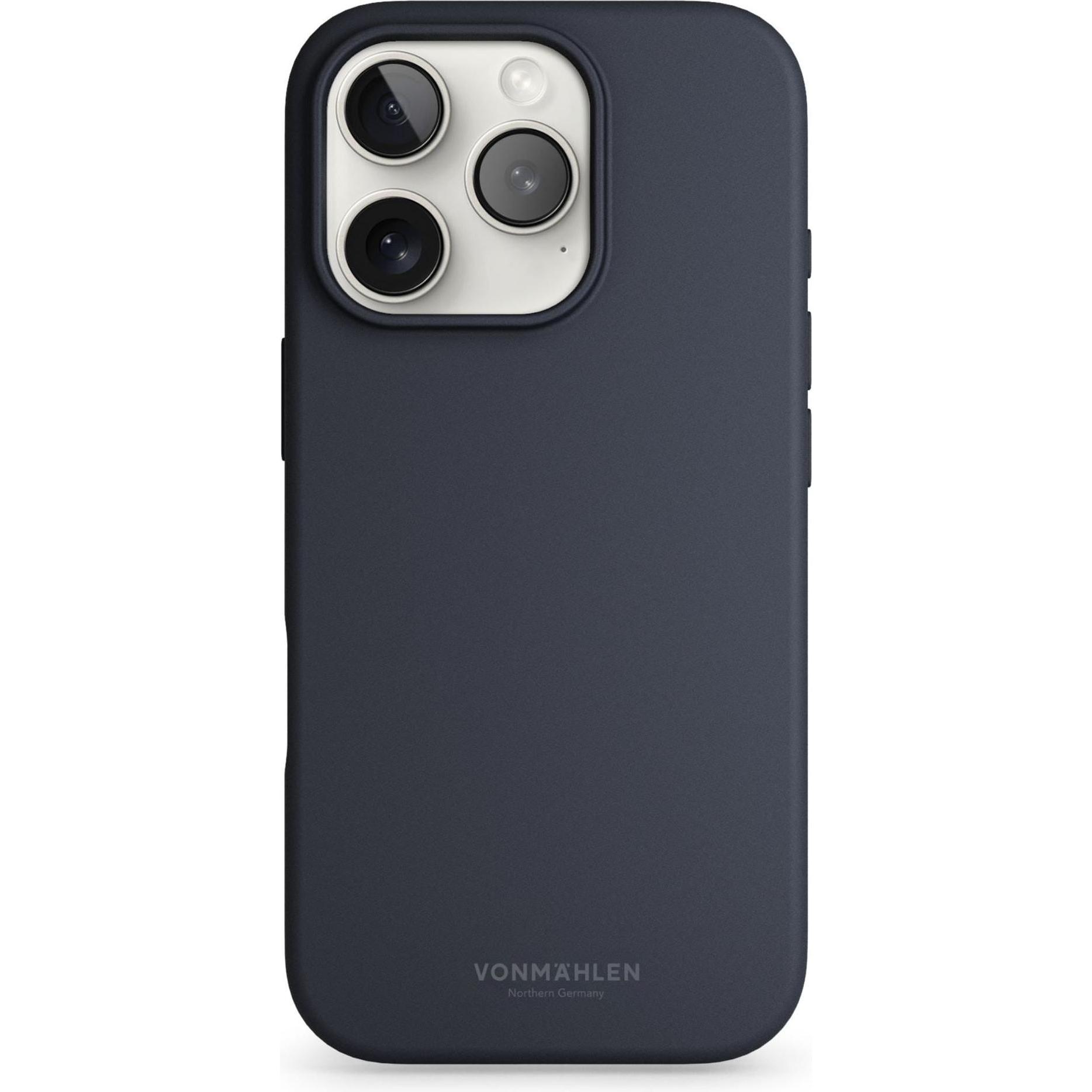 Vonmählen Soft Silicone Case for iPhone 16 Pro Max Navy (Apple iPhone 16 Pro Max), Smartphone Hülle, Blau