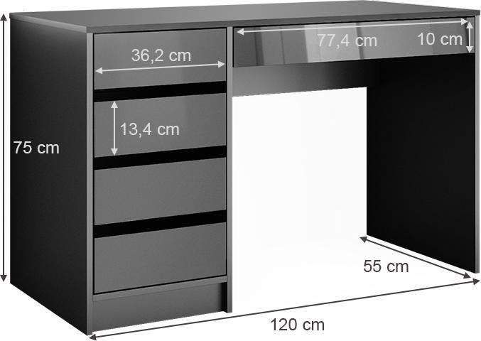 Actual product image Vicco Sherry (120 x 75 x 55 cm)