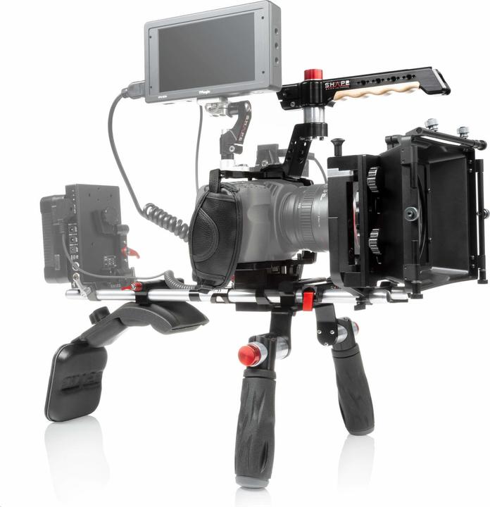 Immagine prodotto Shape Supporto a spalla Blackmagic Pocket Cinema 4K / 6K, scatola opaca, Follow Focus (Seguire la messa a fuoco, Tappetino Box)