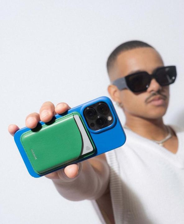 Produktbild Nudient Card Holder 2022 Leather Emerald Green