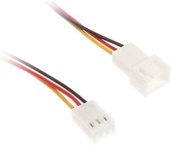 Actual product image InLine Fan cable extension (30 cm, 3 pin)